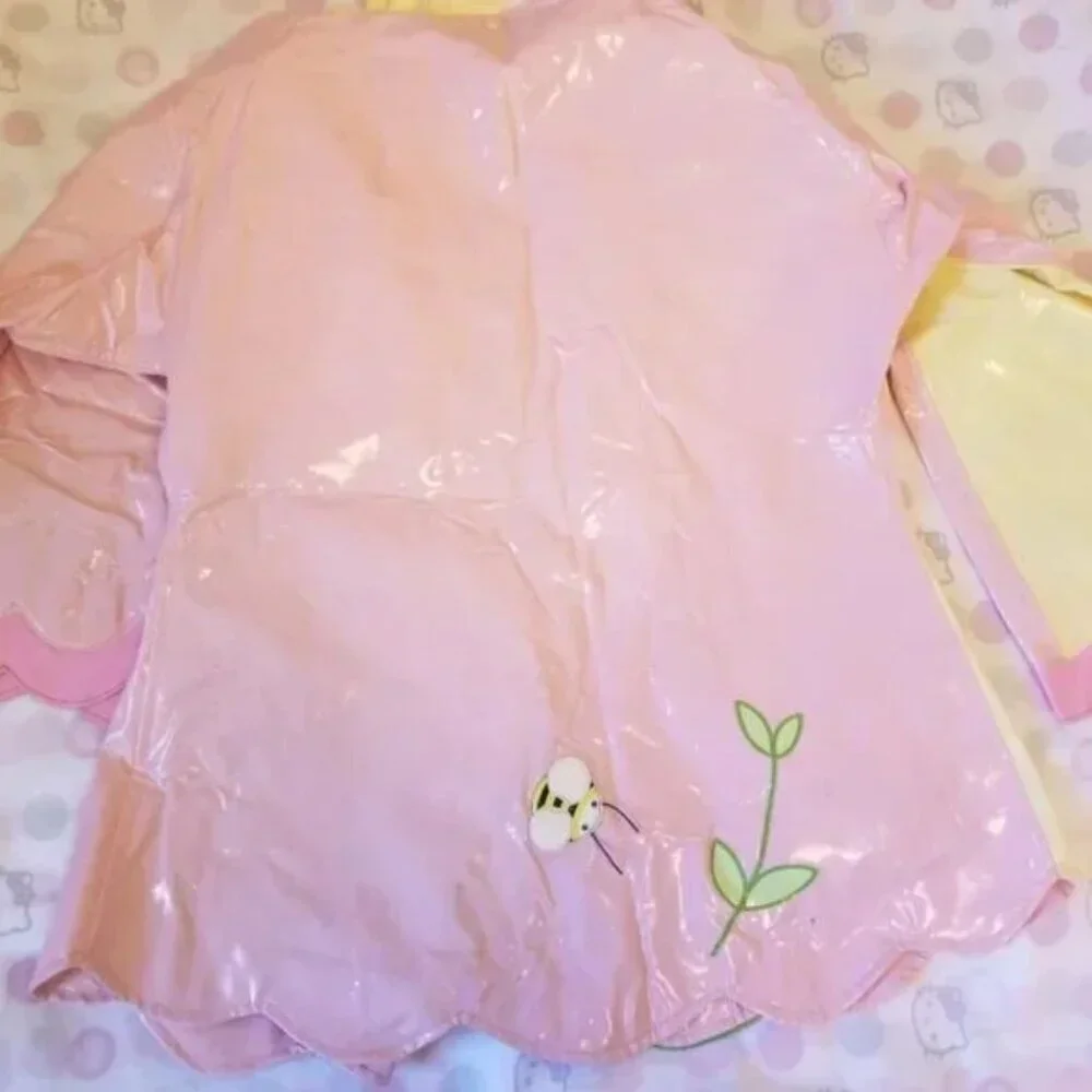 Kidorable Little Girl flower rain coat size 6